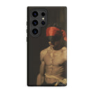 Blackout Vintage 19th Century Gay Fetishism Samsung Case, Galaxy S24 Ultra / Matte, Black Samsung S24 Ultra Phone Case Shirtless Man