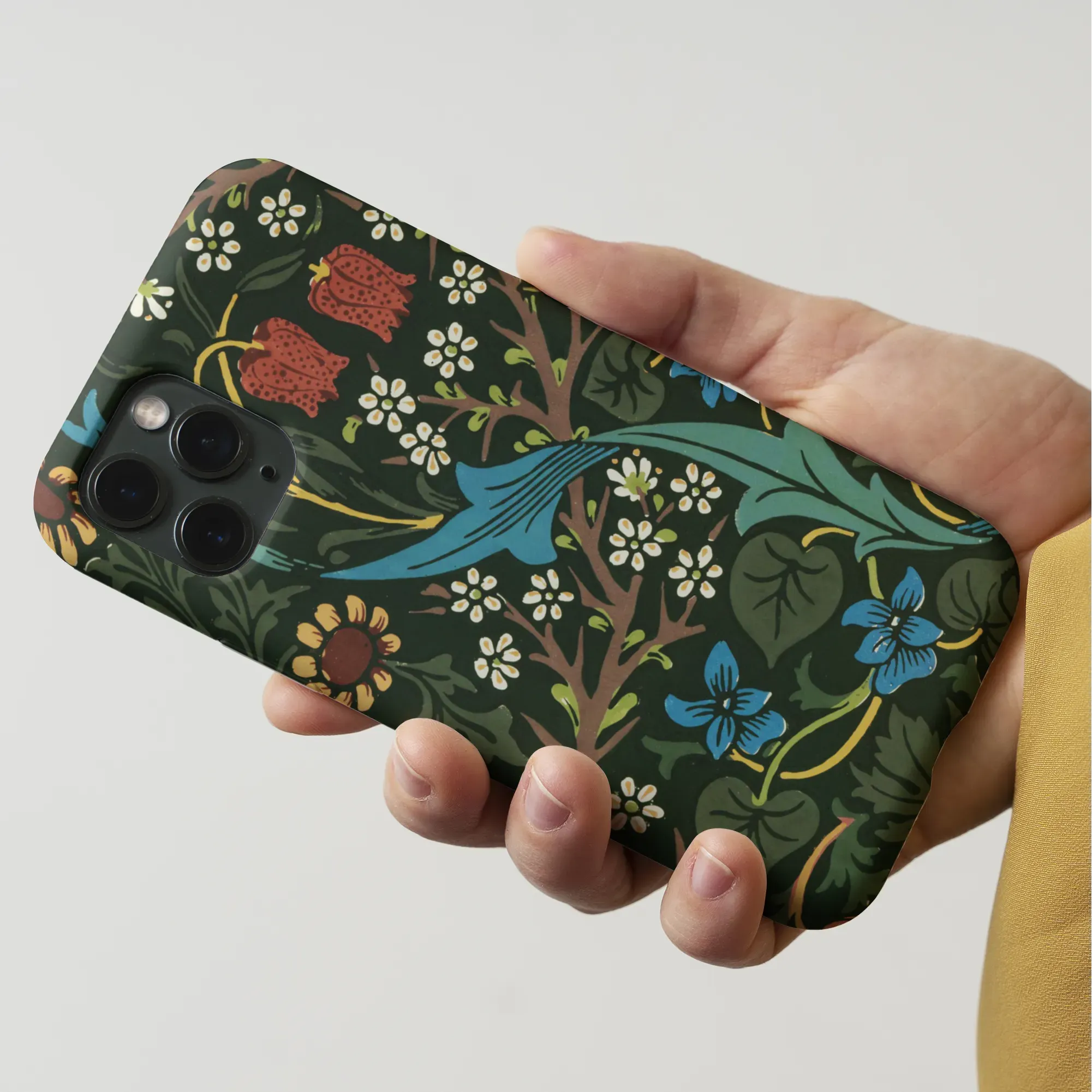 Blackthorn Hawthorn - Floral Phone Case - William Morris - Mobile Phone Cases - Aesthetic Art