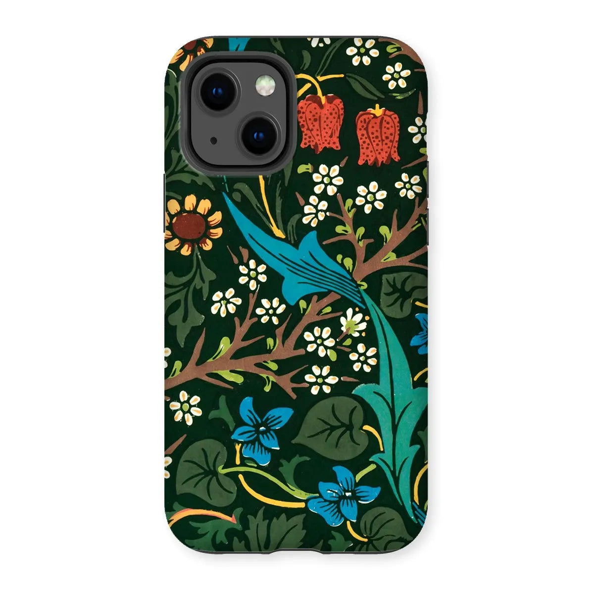 Blackthorn Hawthorn - Floral Phone Case - William Morris - Iphone 13 / Matte - Mobile Phone Cases - Aesthetic Art