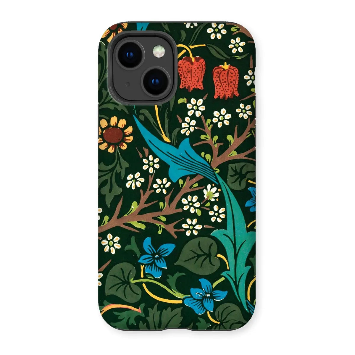 Blackthorn Hawthorn - Floral Phone Case - William Morris - Iphone 14 / Matte - Mobile Phone Cases - Aesthetic Art