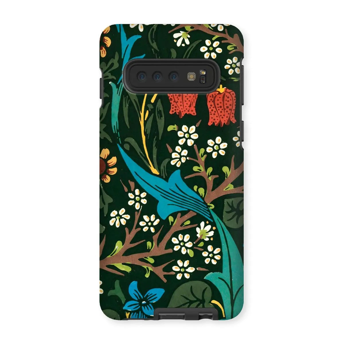 Blackthorn Hawthorn - Floral Phone Case - William Morris - Samsung Galaxy S10 / Matte - Mobile Phone Cases - Aesthetic
