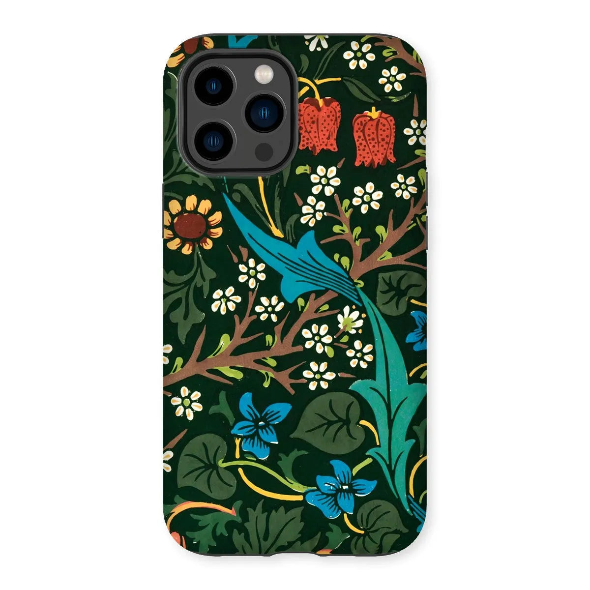Blackthorn Hawthorn - Floral Phone Case - William Morris - Iphone 14 Pro Max / Matte - Mobile Phone Cases - Aesthetic