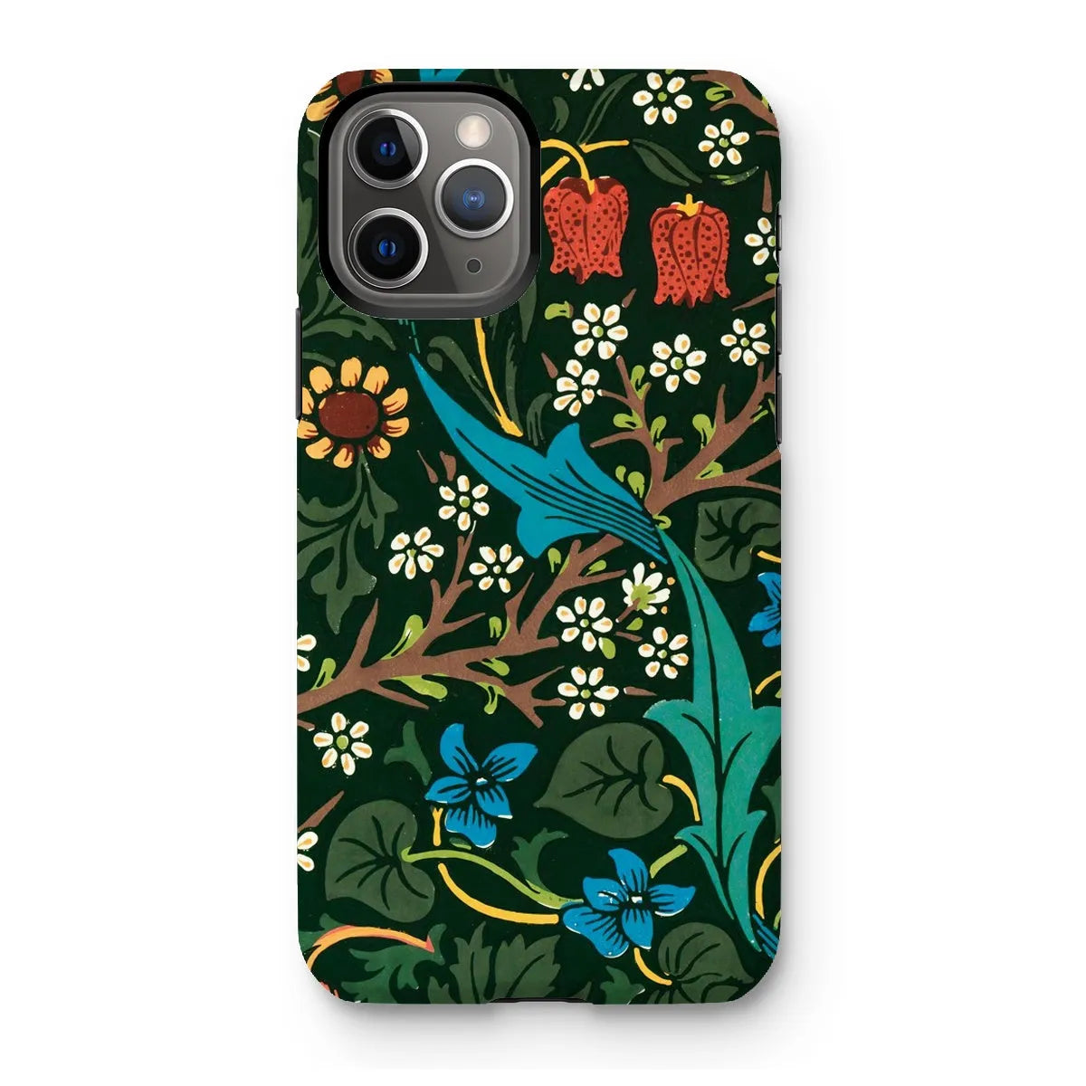 Blackthorn Hawthorn - Floral Phone Case - William Morris - Iphone 11 Pro / Matte - Mobile Phone Cases - Aesthetic Art