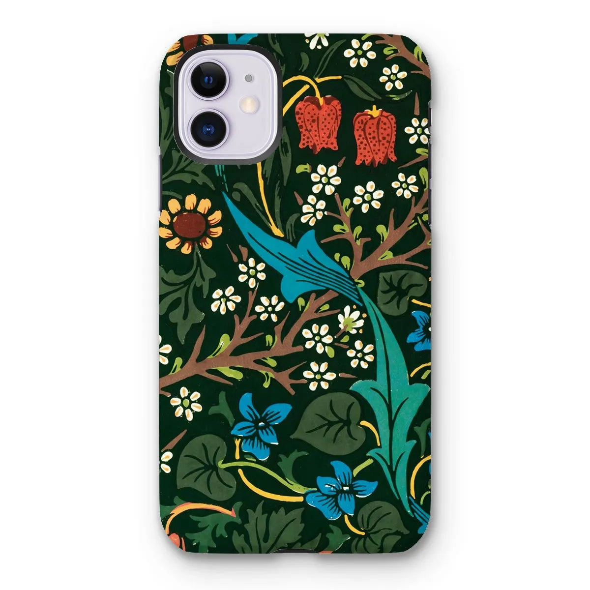 Blackthorn Hawthorn - Floral Phone Case - William Morris - Iphone 11 / Matte - Mobile Phone Cases - Aesthetic Art