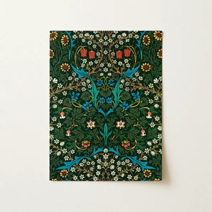 Blackthorn Hawthorn - William Morris Florals Art Print / Canvas, 12x16’’ / 31x41cm / Unframed / no Border, Posters Prints & Visual Artwork,