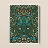 Blackthorn Hawthorn - William Morris Florals Art Print / Canvas, 12x16’’ / 31x41cm / White Frame, Posters Prints & Visual Artwork, Toby Leon