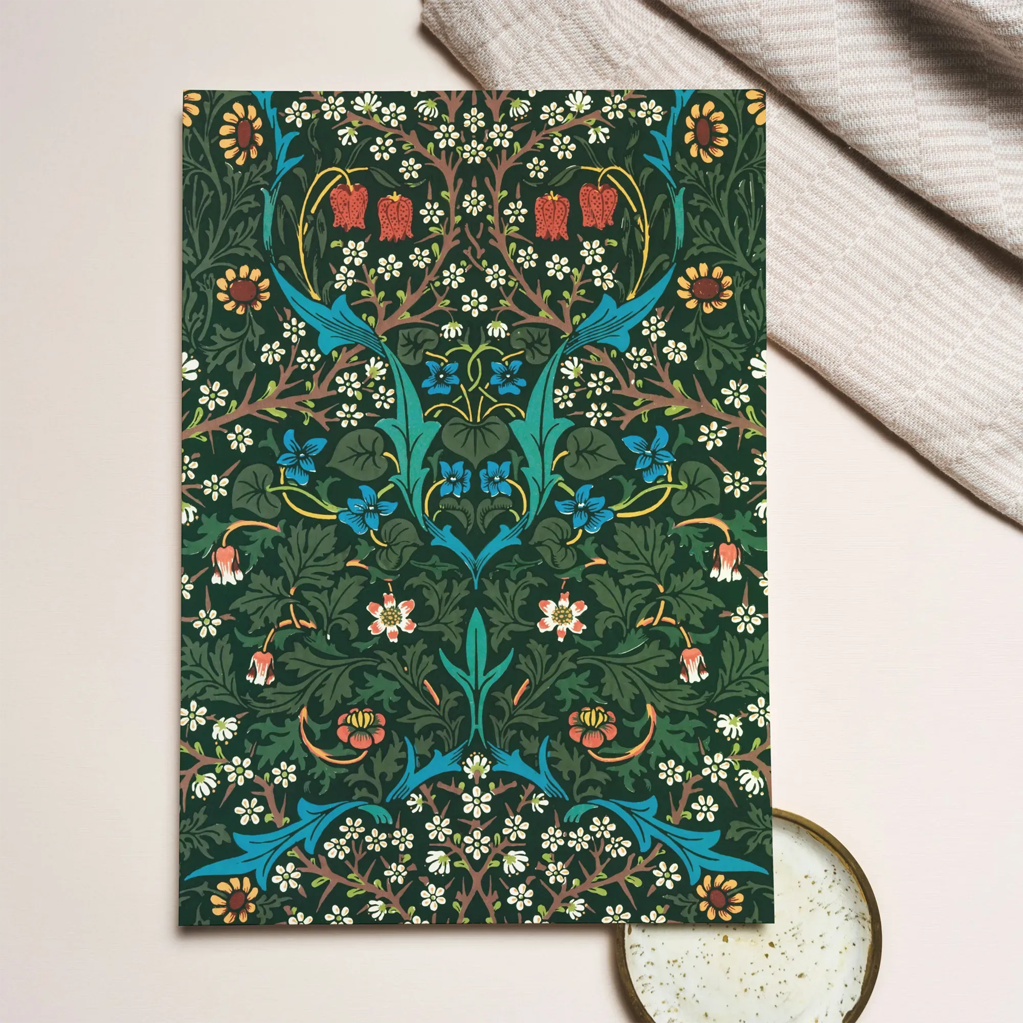 Blackthorn Hawthorn By William Morris Greeting Card - Greeting & Note Cards - Aesthetic Art