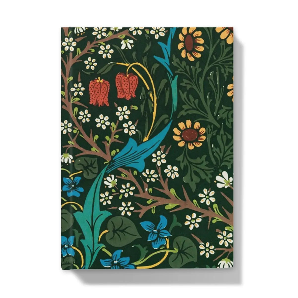Blackthorn Hawthorn By William Morris Hardback Journal - 5’x7’ / 5’ x 7’ - Lined Paper - Notebooks & Notepads