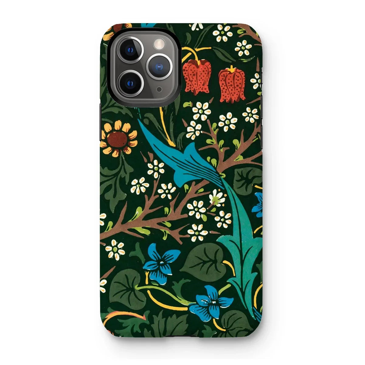 Blackthorn Hawthorn - William Morris Iphone Case, 11 Pro / Matte, Floral Patterned Iphone Case Colorful Nature-inspired Design