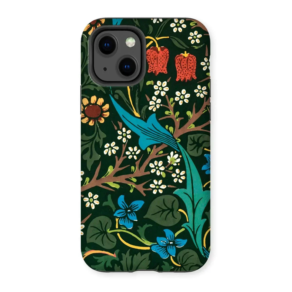 Blackthorn Hawthorn - William Morris Iphone Case, 13 / Matte, Floral Patterned Smartphone Case Colorful Nature-inspired Design