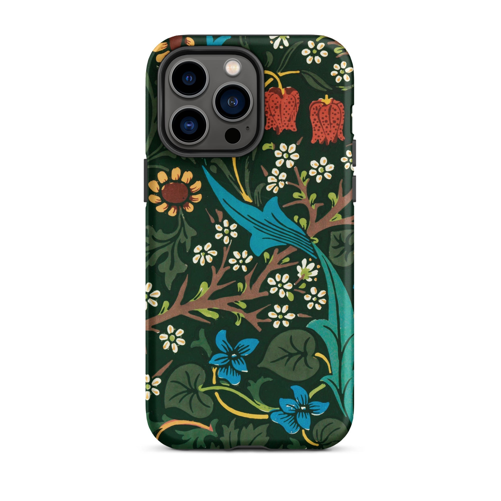 Blackthorn Hawthorn William Morris Iphone Case, 14 Pro Max / Matte, Floral Patterned Phone Case