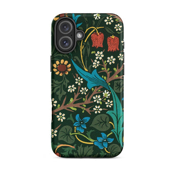 Blackthorn Hawthorn - William Morris Iphone Case, 16 Plus / Matte, Floral Patterned Phone Case