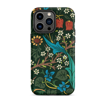 Blackthorn Hawthorn - William Morris Phone Case Iphone 14 Pro Max / Matte Floral Patterned Phone Case William Morris Florals, Hawthorn