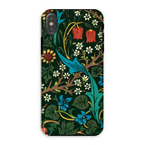 Blackthorn Hawthorn - William Morris Phone Case Iphone Xs / Matte Floral Patterned Phone Case Colorful Botanical Designs Dark William