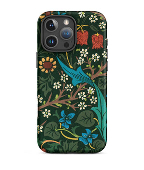 Iphone 16 Pro Max / Matte Blackthorn Hawthorn - William Morris Phone Case Florals, Unfurls, Botanical Rhapsody