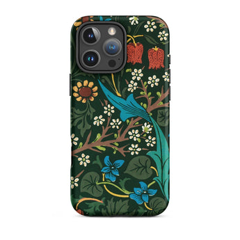 Blackthorn Hawthorn - William Morris Phone Case Iphone 16 Pro Max / Matte Floral Patterned Phone Case William Morris Florals, Hawthorn