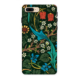 Blackthorn Hawthorn - William Morris Phone Case Iphone 8 Plus / Matte Floral Patterned Phone Case Colorful Botanical Designs Dark William