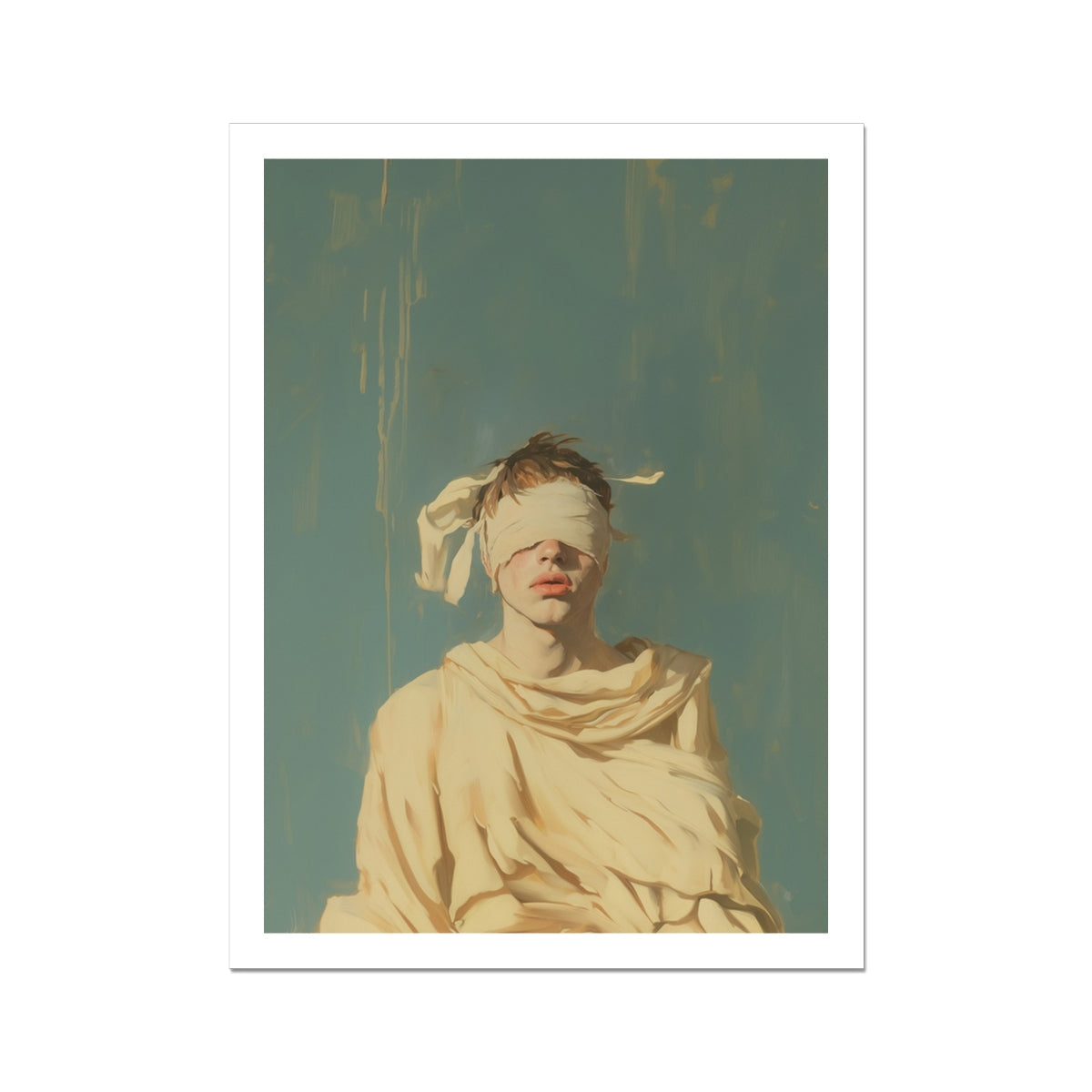 Blind Faith - Neoclassical Gay Saint Art Print - 18’’x24’’ / Unframed