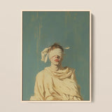 Blind Faith - Neoclassical Gay Saint Art Print / Canvas Framed Artwork Figure White Cloth Wrapped Head Shoulders Neoclassical Gay Saint,