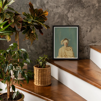 Blind Faith - Neoclassical Gay Saint Art Print, Framed Art Print