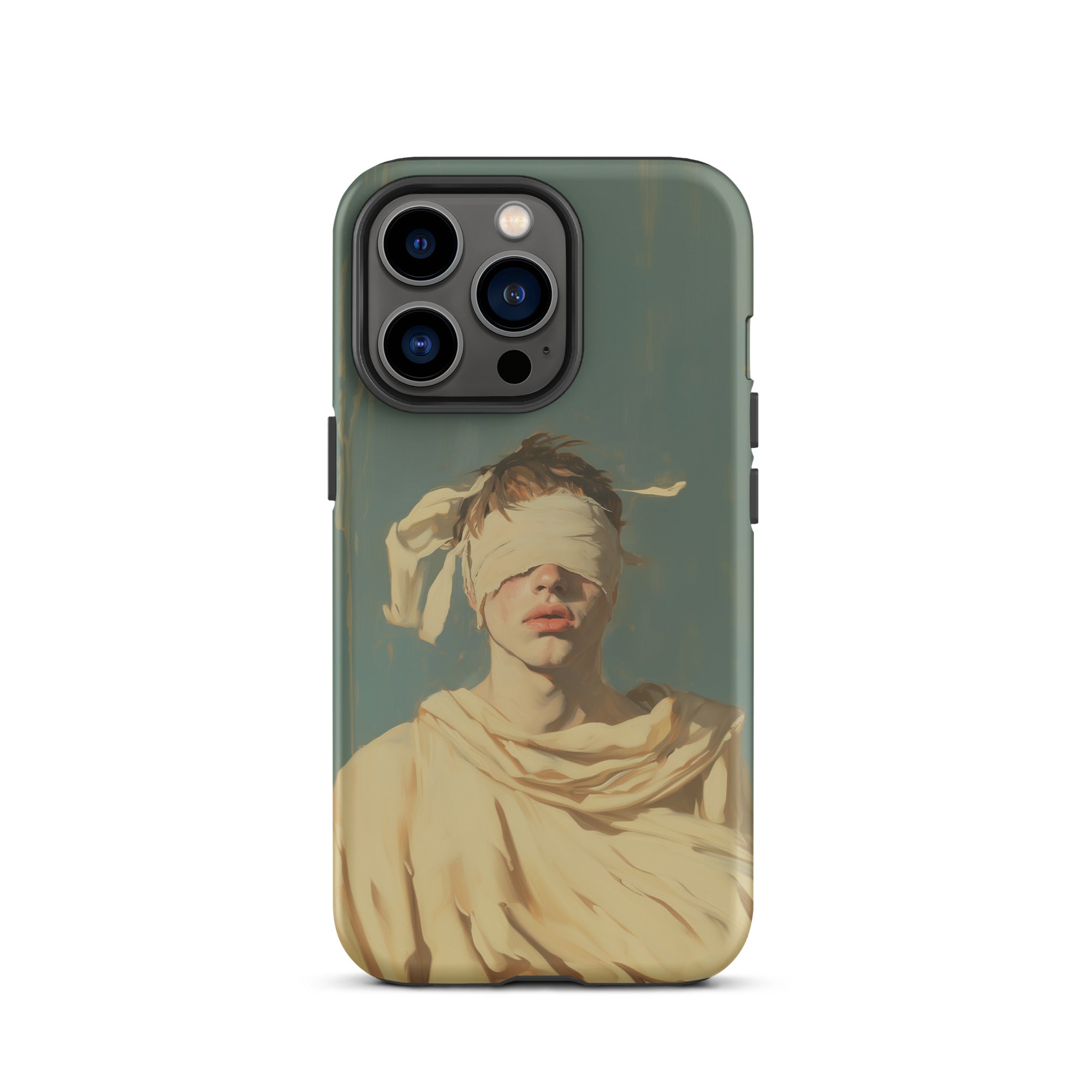 Blind Faith Neoclassical Gay Saint Iphone Case, 13 Pro / Matte, Phone Case Blindfolded Figure