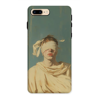 Blind Faith - Neoclassical Gay Saint Iphone Case, 8 Plus / Matte, Phone Case Painting Blindfolded Person
