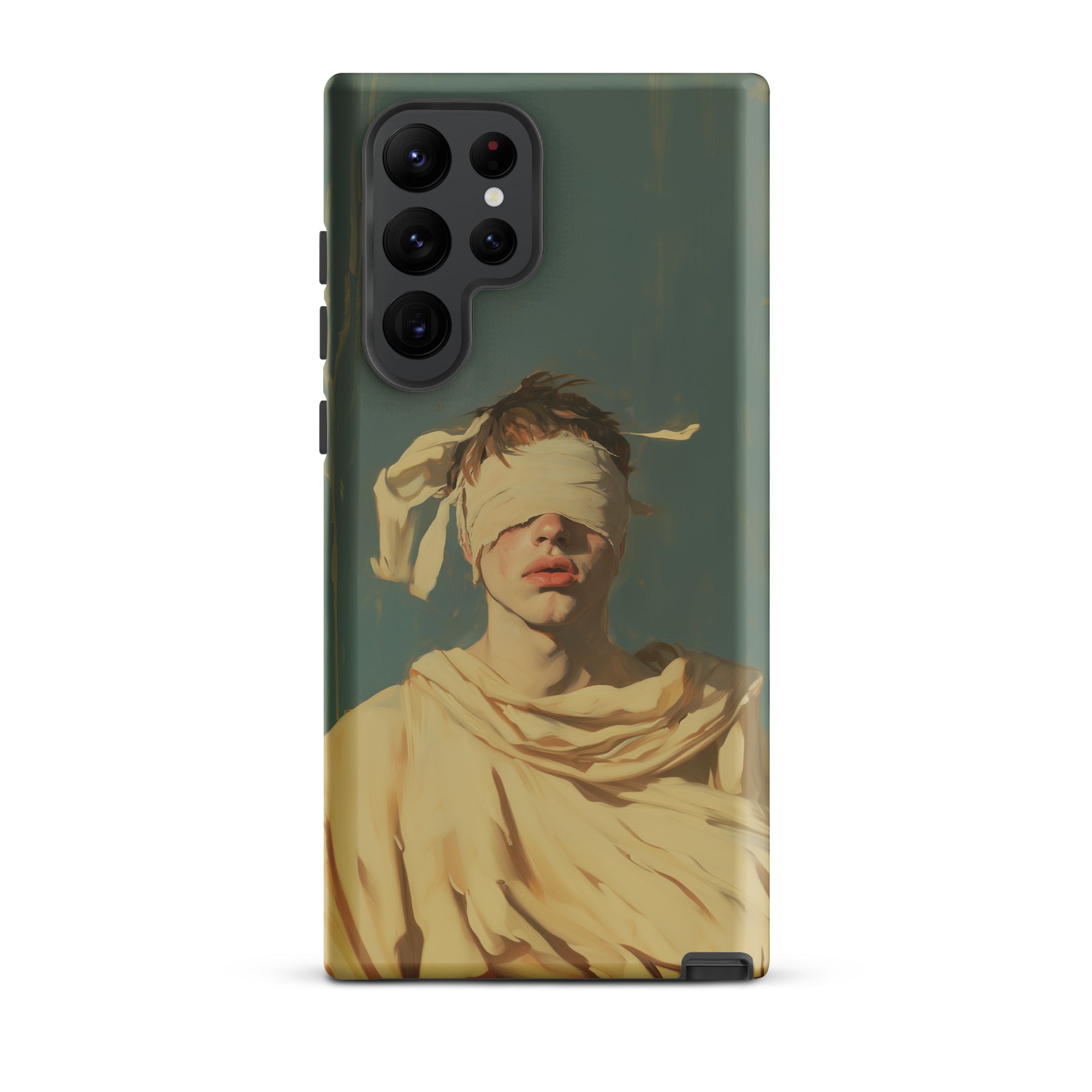 Blind Faith Neoclassical Gay Saint Samsung Case, Galaxy S22 Ultra / Matte, Phone Case Classical Painting Blindfolded Figure