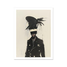Blindside - Black Trans Fashion Surrealism Art Print, 18’’x24’’ / Unframed, Fashionable Portrait Art Print