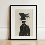 Blindside - Black Trans Fashion Surrealism Art Print / Canvas, 12x16’’ / 31x41cm / Frame / Matboard, Posters Prints & Visual Artwork, Toby