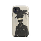 Blindside Black Trans Leather Fashion Iphone Case, 11 / Matte, Phone Case Fashion Illustration