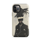 Blindside Black Trans Leather Fashion Iphone Case, 11 Pro / Matte, Iphone Case Artistic Figure