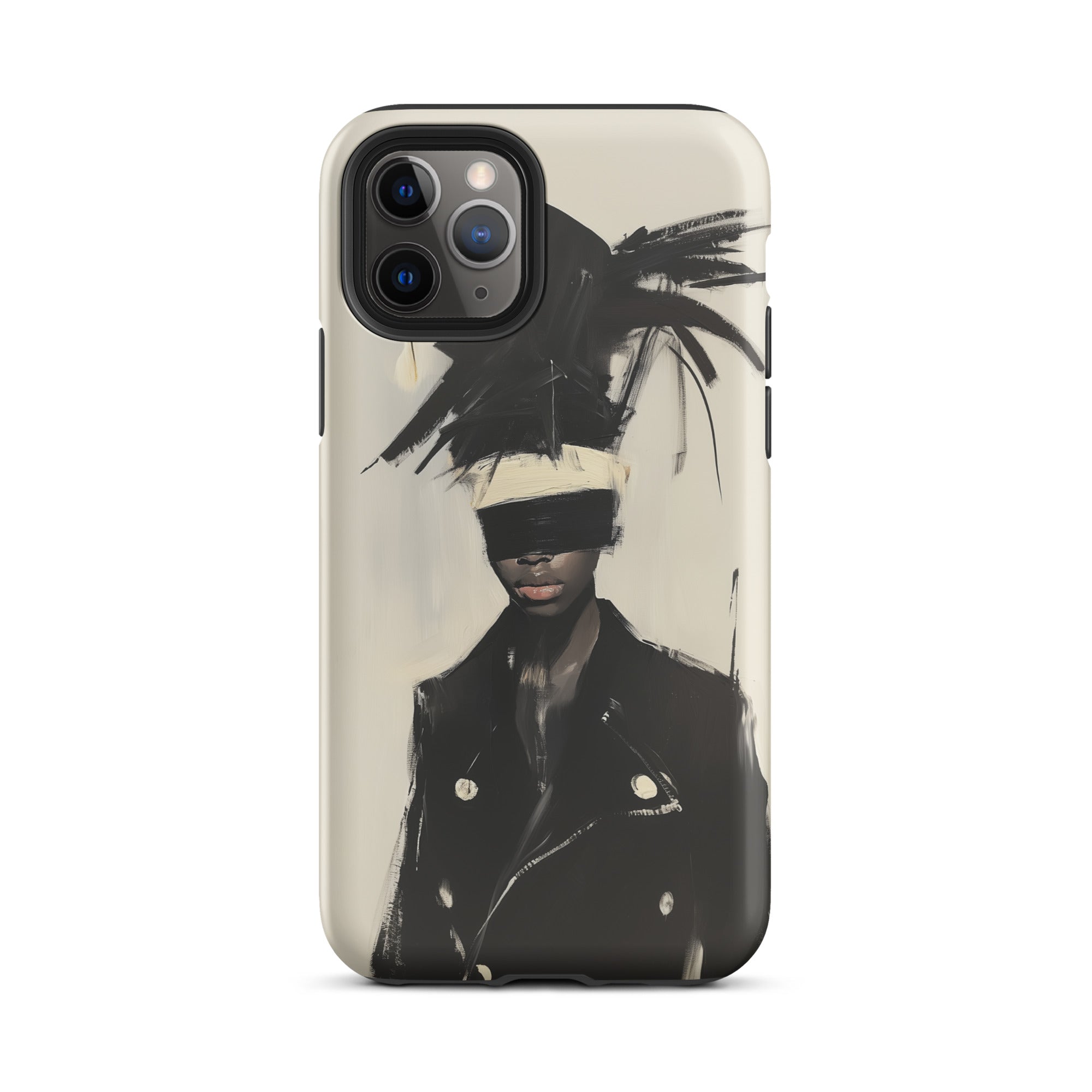 Blindside Black Trans Leather Fashion Iphone Case, 11 Pro / Matte, Iphone Case Artistic Figure