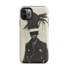 Blindside Black Trans Leather Fashion Iphone Case, 11 Pro Max / Matte, Iphone Case Artistic Design