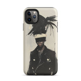 Blindside - Black Trans Leather Fashion Iphone Case, 11 Pro Max / Matte, Iphone Case Artistic Design