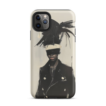Blindside - Black Trans Leather Fashion Iphone Case, 11 Pro Max / Matte, Iphone Case Artistic Design