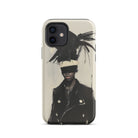 Blindside Black Trans Leather Fashion Iphone Case, 12 / Matte, Phone Case Blindfolded Figure