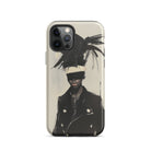 Blindside Black Trans Leather Fashion Iphone Case, 12 Pro / Matte, Phone Case Artistic Design