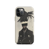 Blindside - Black Trans Leather Fashion Iphone Case, 12 Pro / Matte, Phone Case Artistic Design