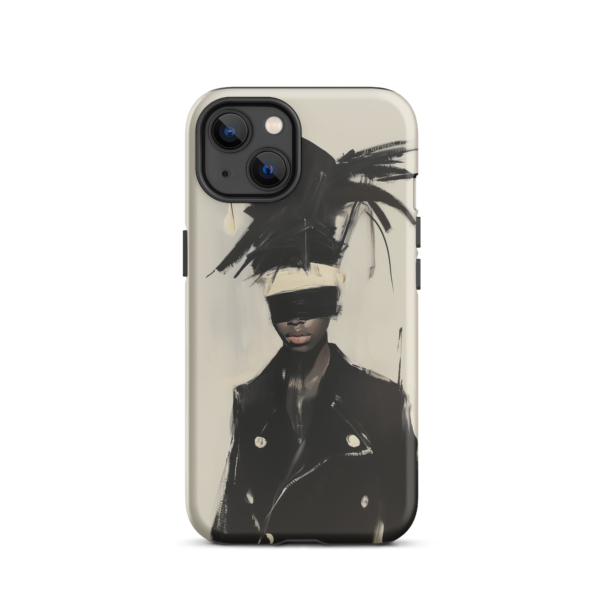 Blindside Black Trans Leather Fashion Iphone Case, 13 / Matte, Phone Case Artistic Figure