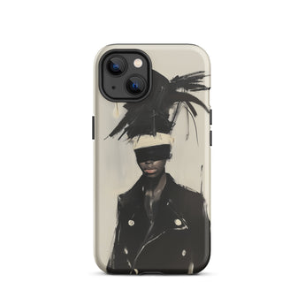 Blindside - Black Trans Leather Fashion Iphone Case, 13 / Matte, Phone Case Artistic Figure