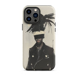 Blindside - Black Trans Leather Fashion Iphone Case, 13 Pro Max / Matte, Iphone Case Fashion Illustration