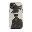 Blindside Black Trans Leather Fashion Iphone Case, 14 Plus / Matte, Phone Case Artistic Figure