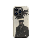 Blindside Black Trans Leather Fashion Iphone Case, 14 Pro / Matte, Phone Case Fashion Illustration