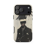 Blindside - Black Trans Leather Fashion Phone Case Iphone 17 Pro Max / Matte Iphone 13 Pro Max Phone Case Abstract Art Black Trans Icon,