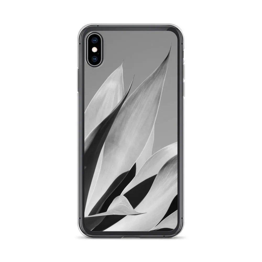 In Bloom Botanical Art Iphone Case - Black And White - Iphone Xs Max - Mobile Phone Cases - Aesthetic Art