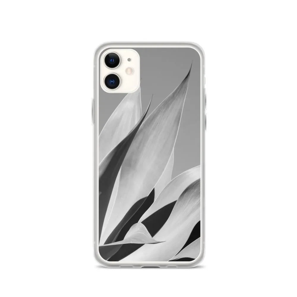 In Bloom Botanical Art Iphone Case - Black And White - Iphone 11 - Mobile Phone Cases - Aesthetic Art