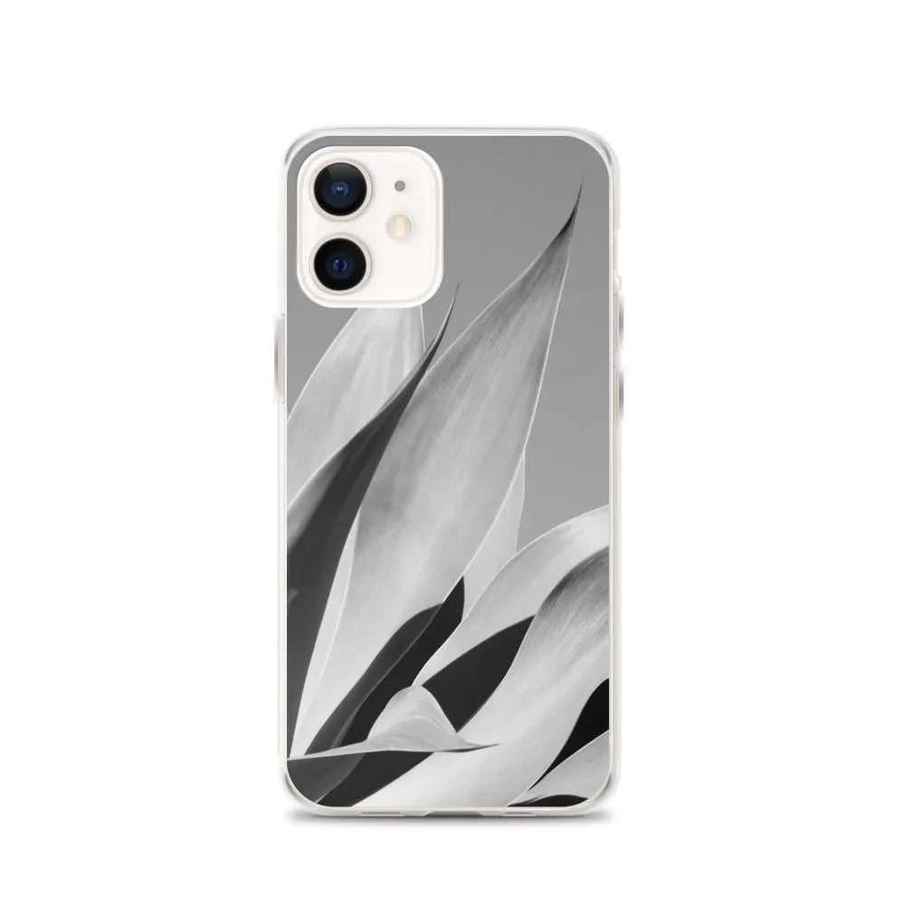 In Bloom Botanical Art Iphone Case - Black And White - Iphone 12 - Mobile Phone Cases - Aesthetic Art