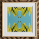 In Bloom - Modern Succulent Photography Art Print, 12x12’’ / 31x31cm / Natural Frame / 2’’ Matboard, Framed Piece Art Symmetrical Pattern