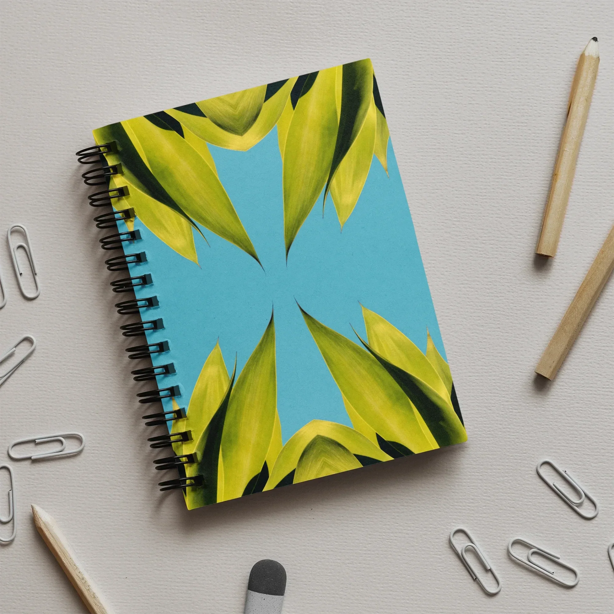 In Bloom - Trippy Modern Succulent Art Notebook Notebooks & Notepads