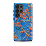 Blooming Coral Tree - Akseli Gallen-kallela Phone Case Samsung Galaxy S25 Ultra / Matte Blue Phone Case Vibrant Impressionistic Design Red